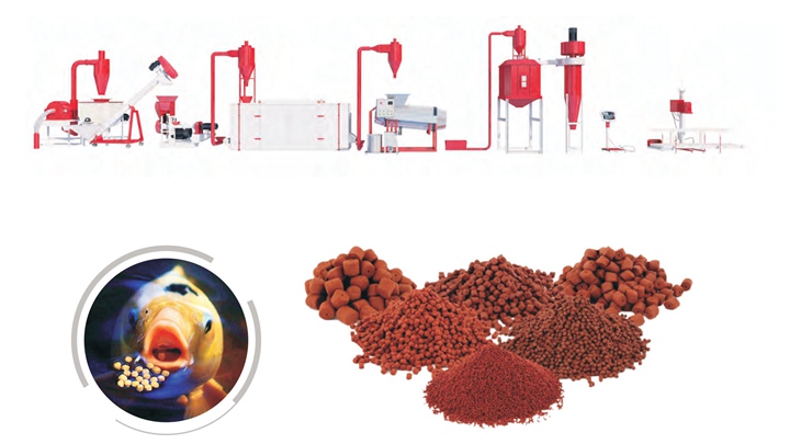 400-600kg/h fish feed pellet making machine